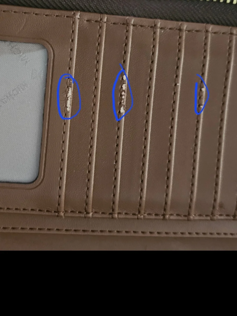 Michaels Black Leather with Gold Logo